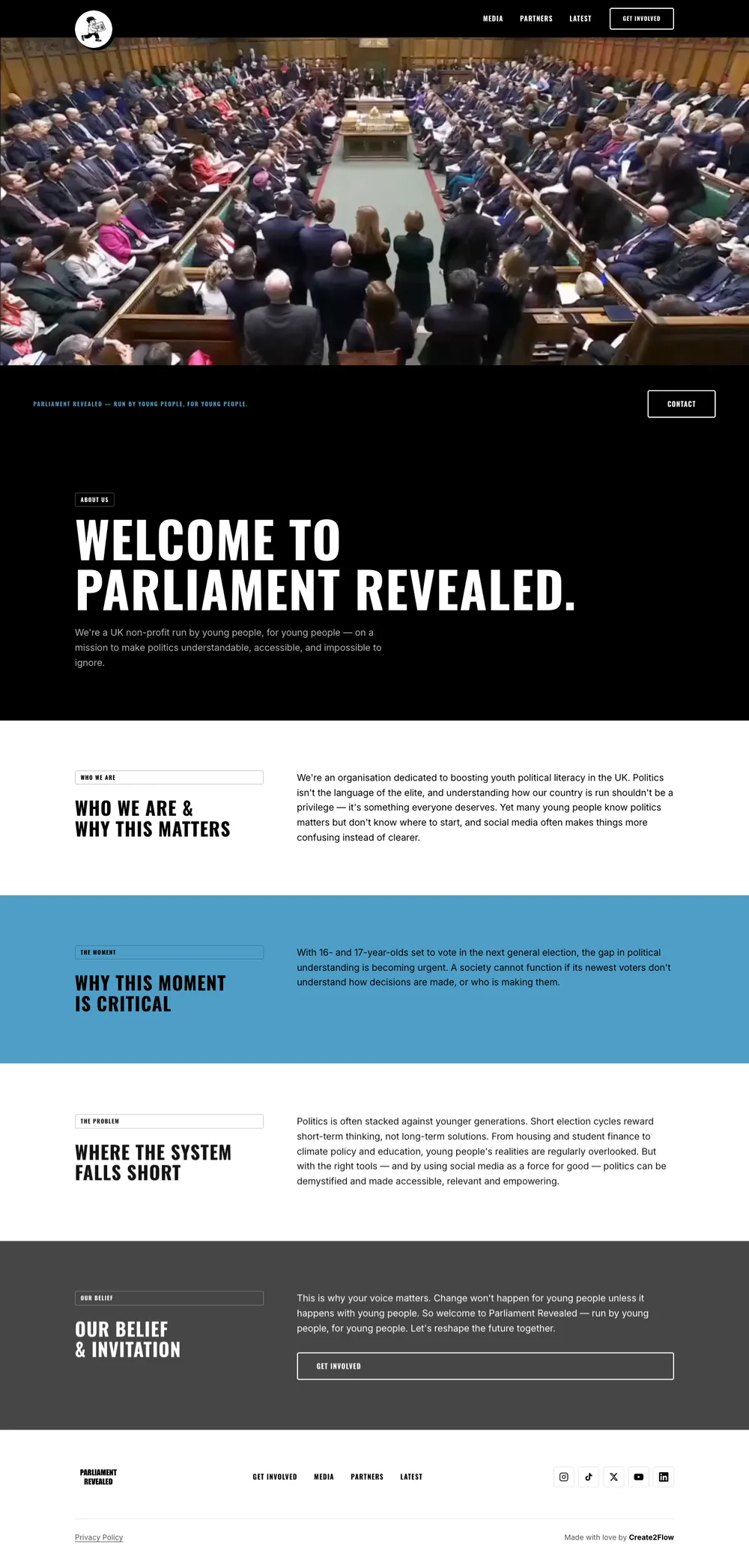 Parliament Revealed – Branding von Create2Flow Hamburg